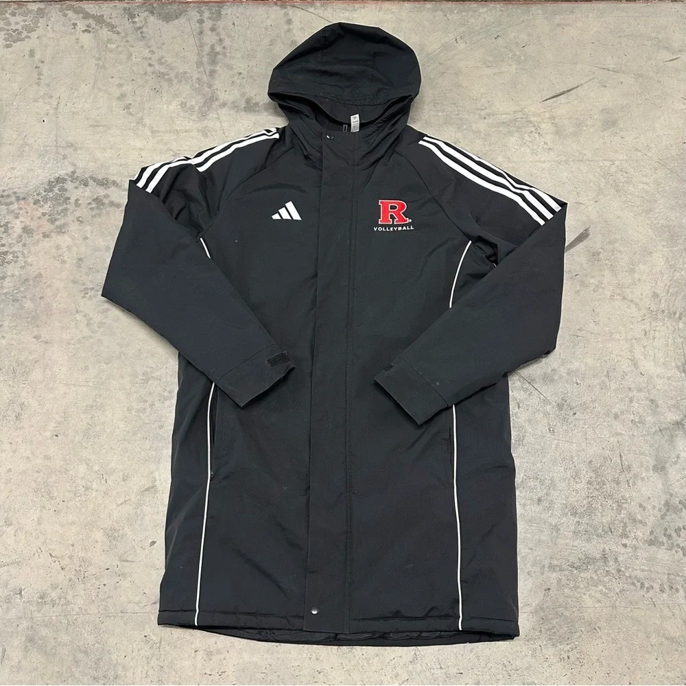 ADIDAS‎ Men's Medium Stadium Parka Jacket Rutgers